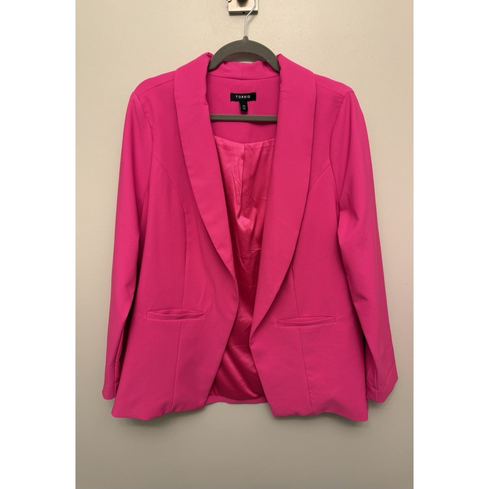 torrid Hot Pink Blazer Jacket Size 00
